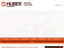 Tablet Screenshot of huberfarmequipment.com